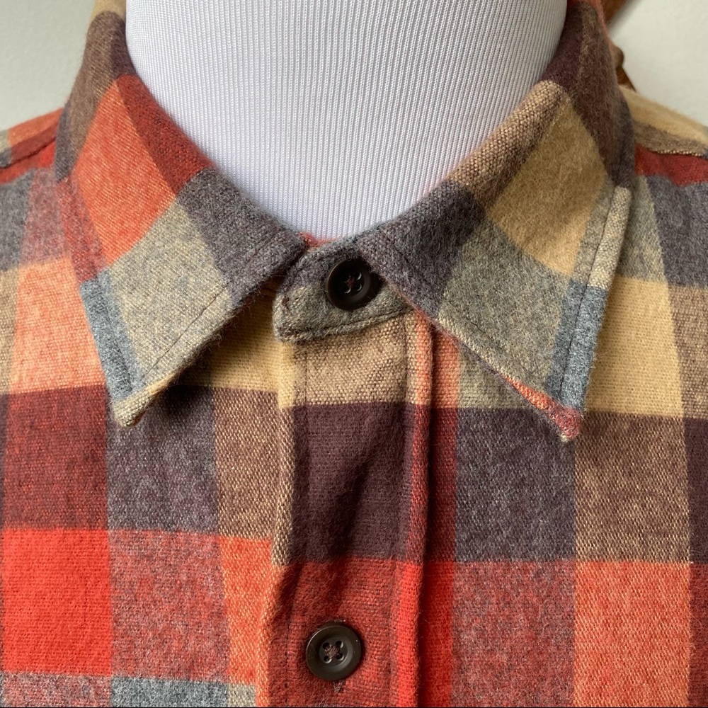 NWT LL Bean Chamois Plaid Flannel Shirt - Picture 4 of 14